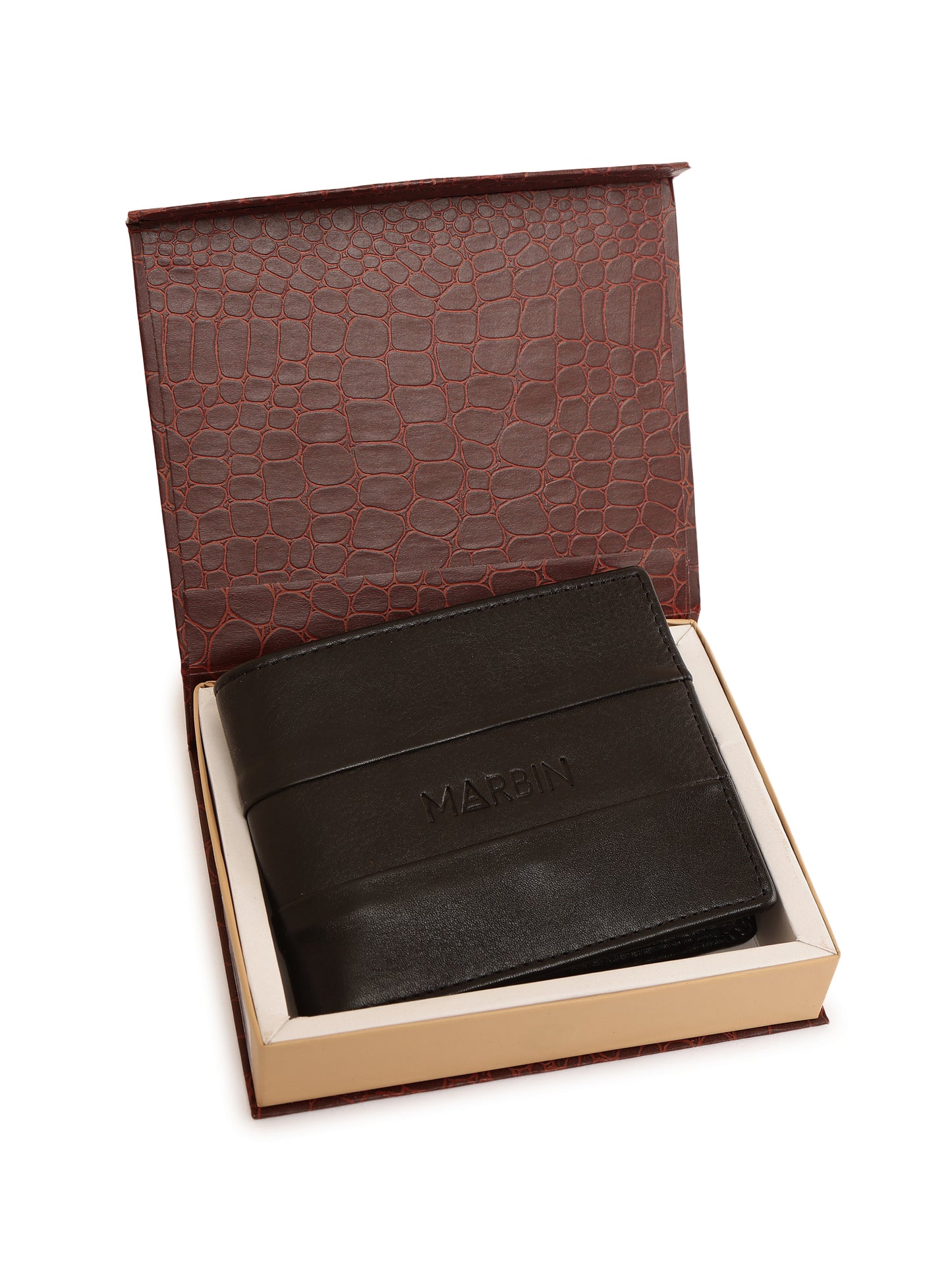Marbin Men's Leather Wallet – 8 Card Slots V-CUT