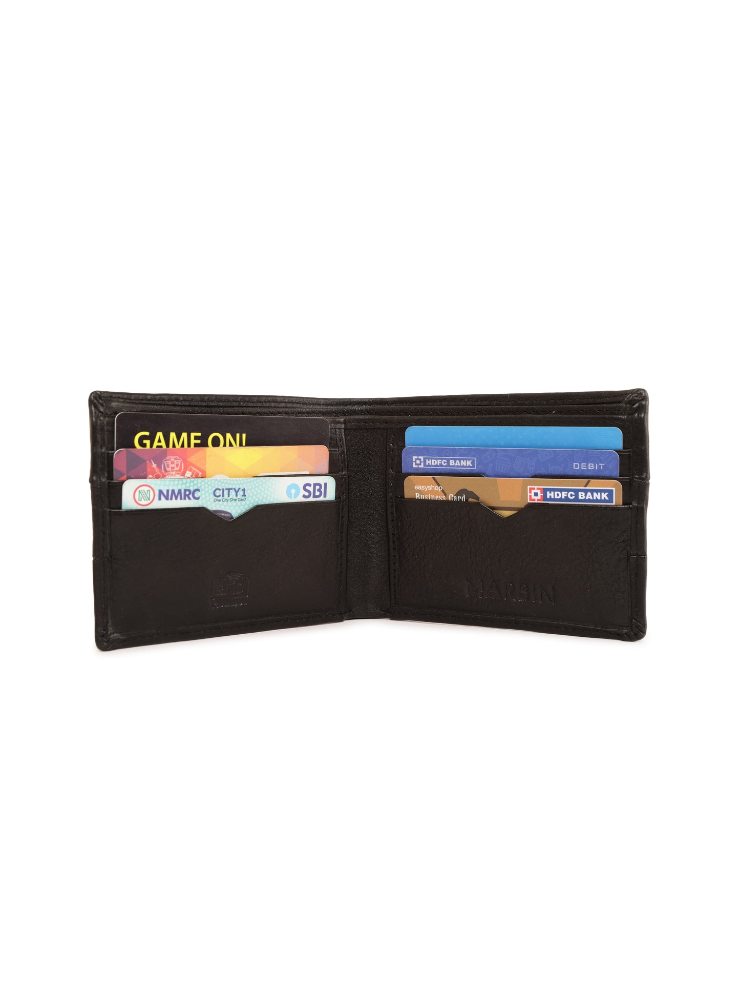 Marbin Men's Leather Wallet – 8 Card Slots V-CUT