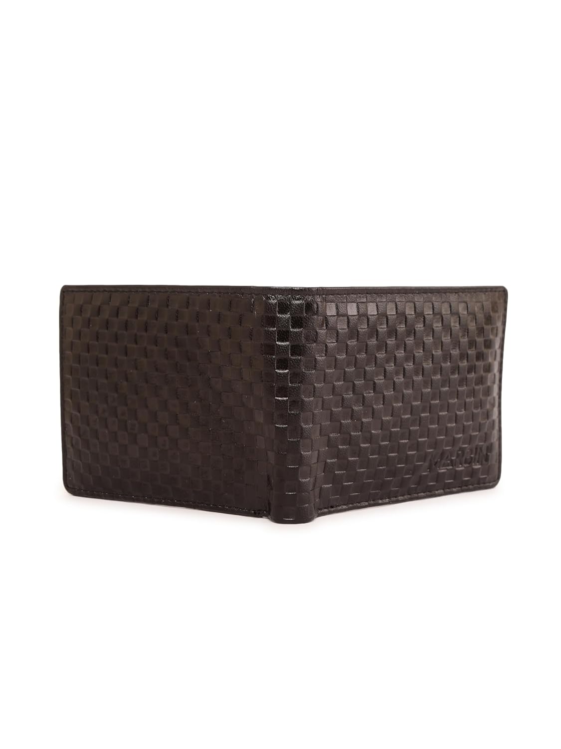 Men's Leather Wallet,6 Slots (Black)