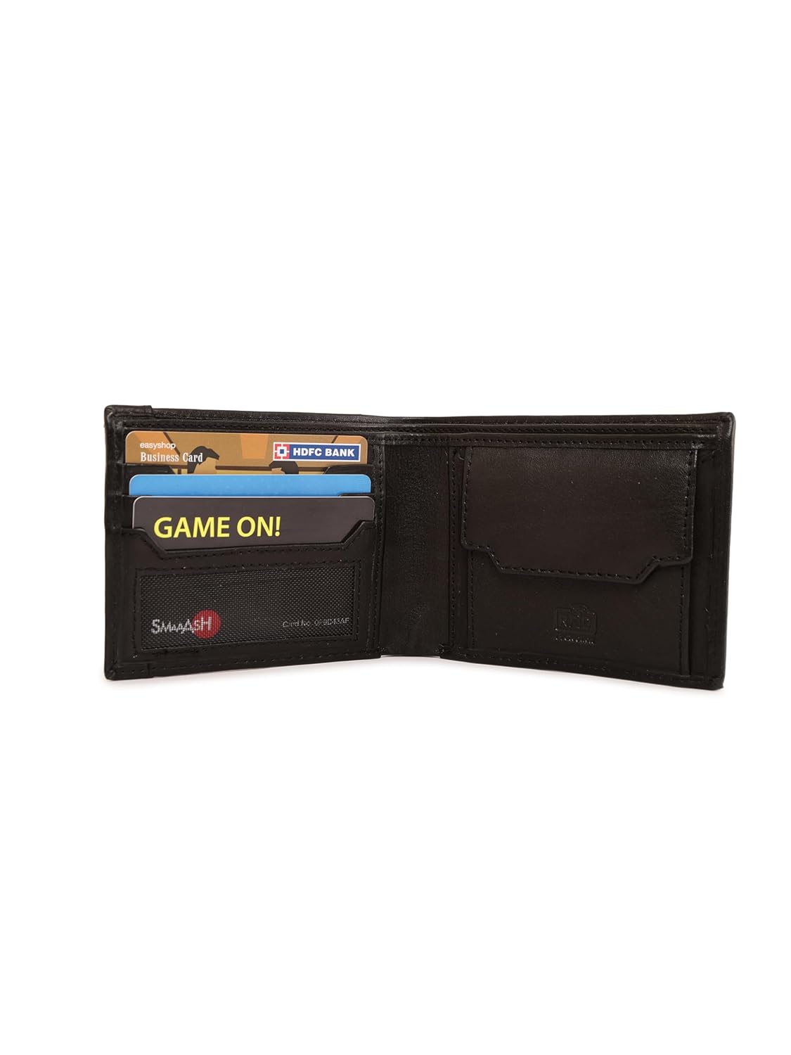 Marbin RFID Protected Leather Wallet for Men with Coin Pocket – Slim Bifold Gents Purse & Card Holder | Genuine Leather Wallet for Stylish Man