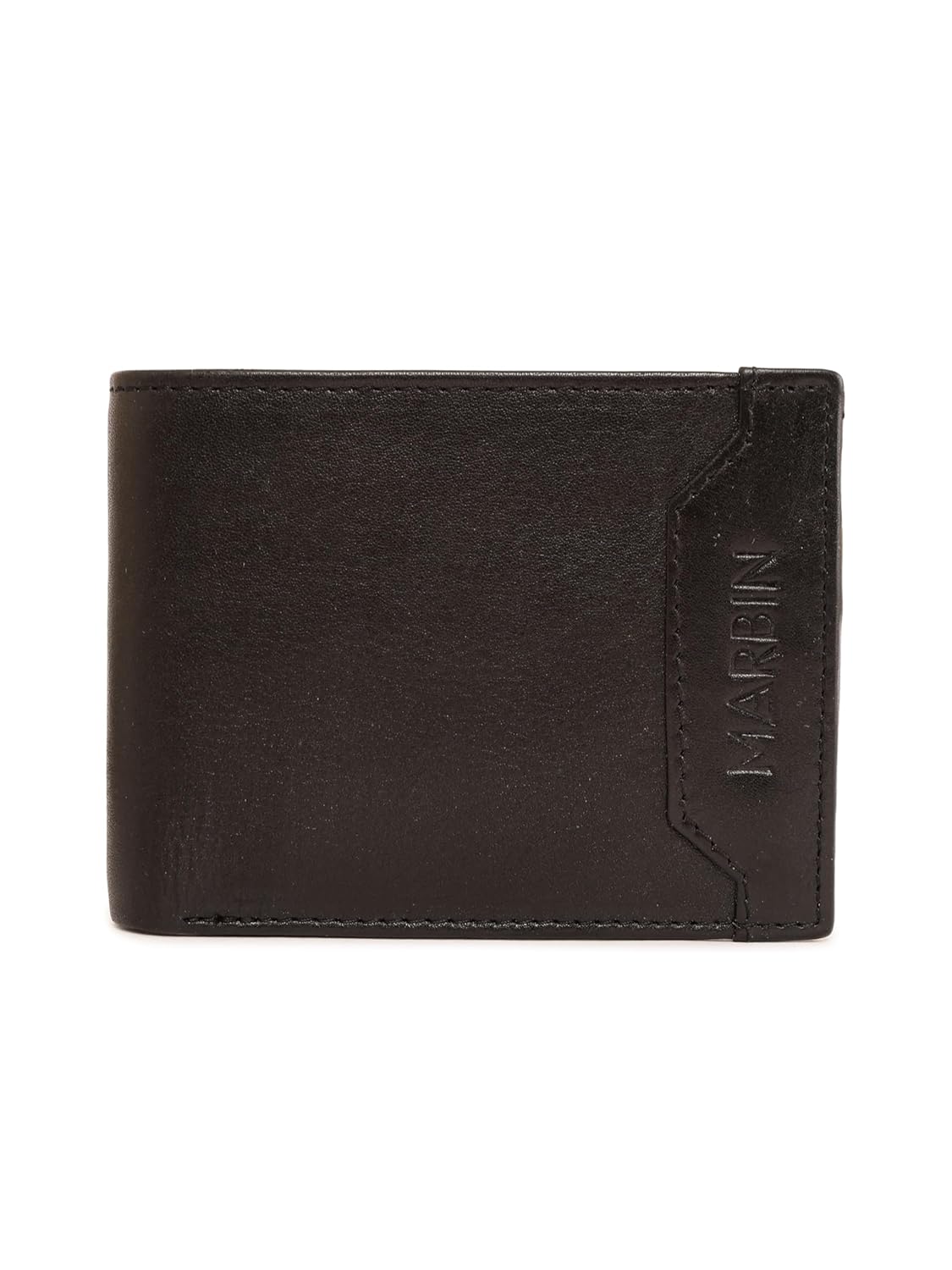 Marbin RFID Protected Leather Wallet for Men with Coin Pocket – Slim Bifold Gents Purse & Card Holder | Genuine Leather Wallet for Stylish Man