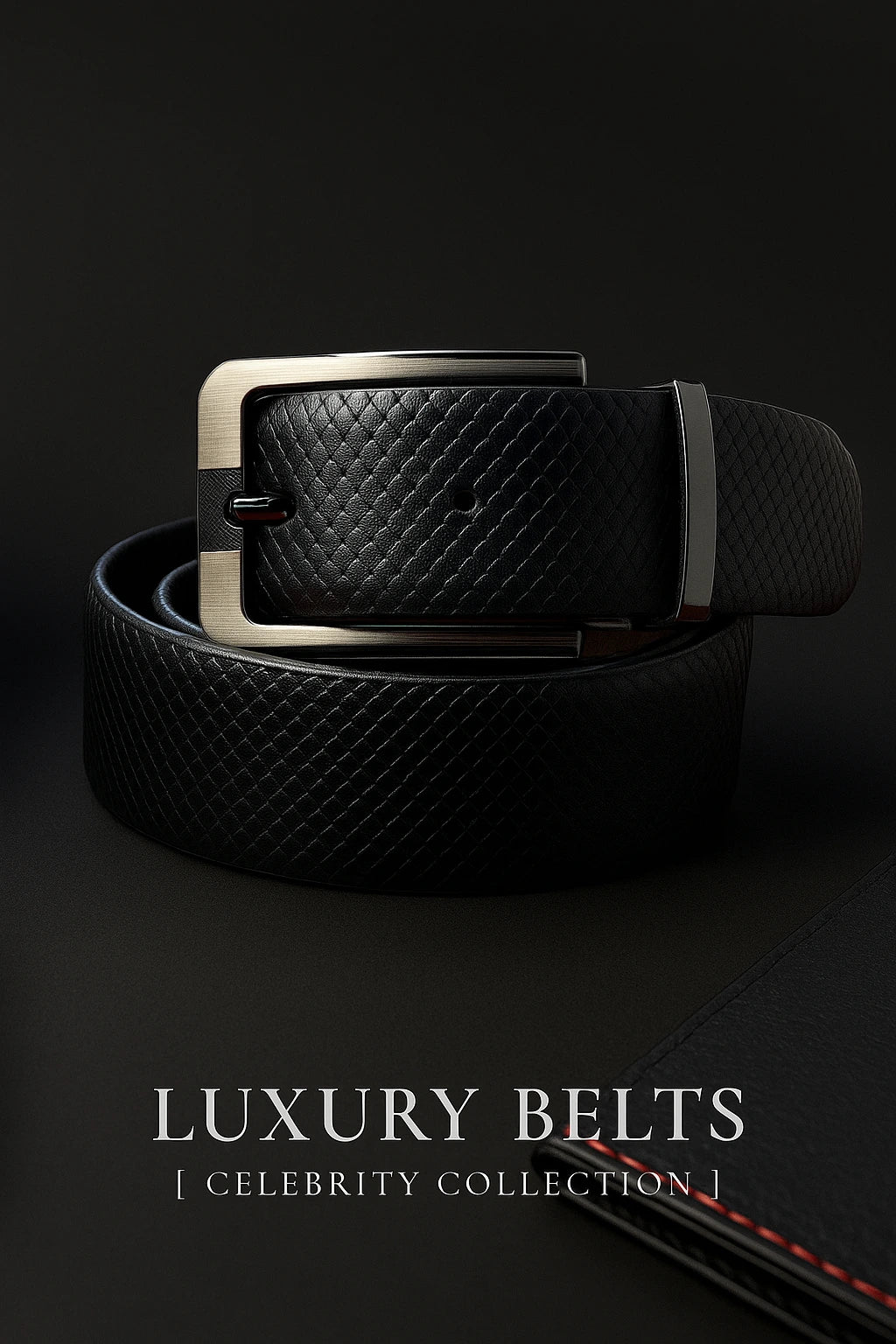 Leather Reversible Black & Brown Belt For Men with Grey Buckle (Leather Texture: Viper)