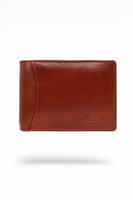 Marbin Men's Wallet – Stylish Genuine Leather Wallet with Card Holder & Compartments (Brown)
