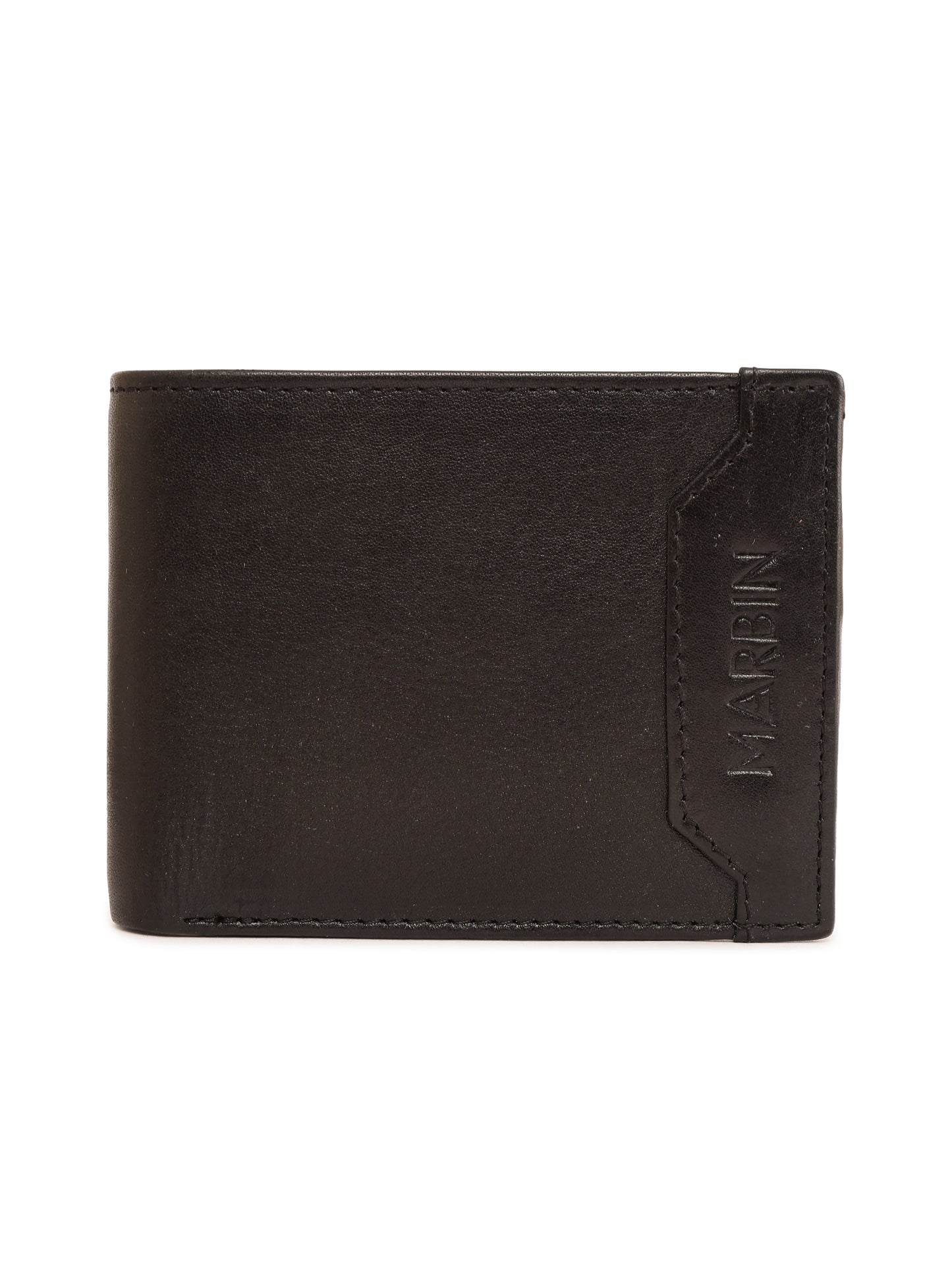 Marbin Men's Leather Wallet – 8 Card Slots (Brown)