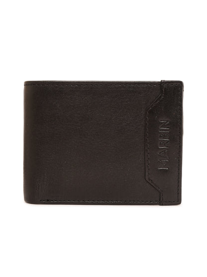 Marbin Men's Leather Wallet – 8 Card Slots (Brown)