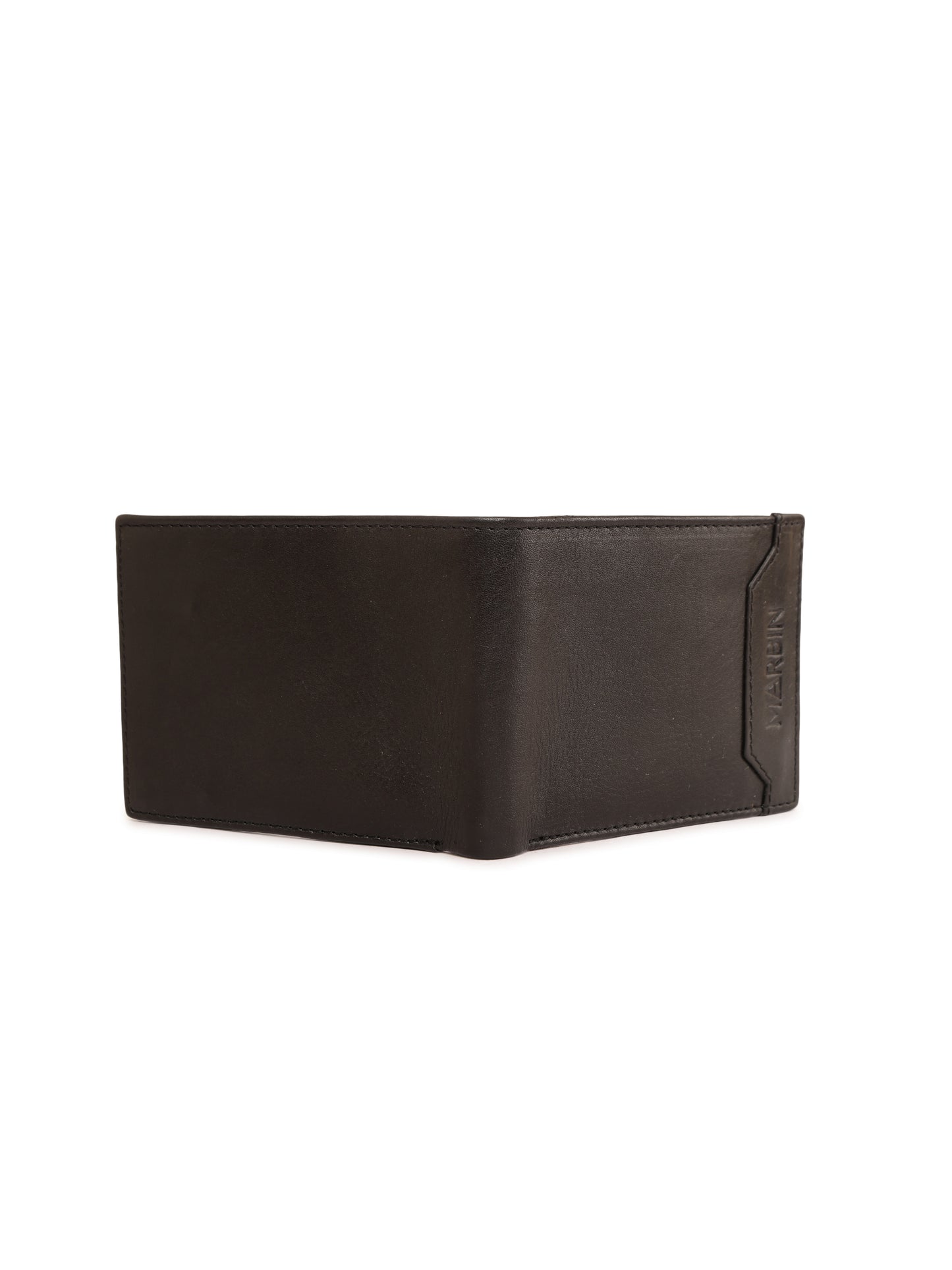 Marbin Men's Leather Wallet – 8 Card Slots (Brown)
