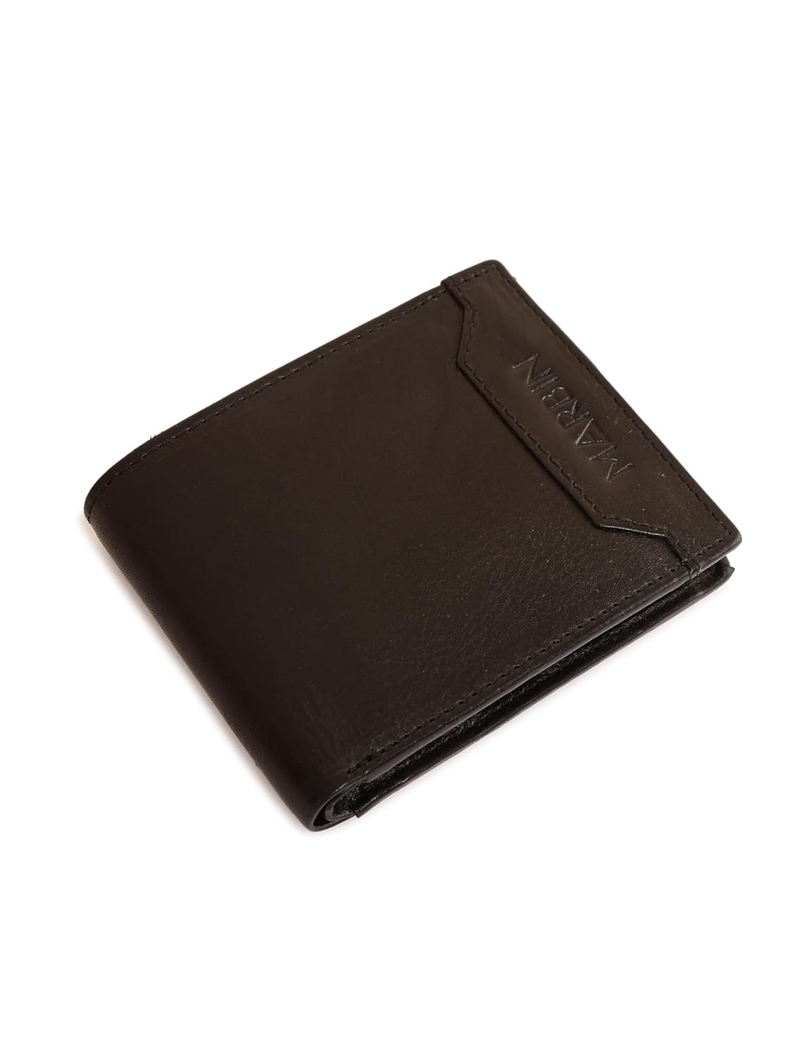 Marbin RFID Protected Leather Wallet for Men with Coin Pocket – Slim Bifold Gents Purse & Card Holder | Genuine Leather Wallet for Stylish Man