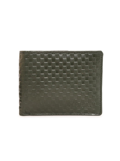 Men's Leather Wallet,6 Slots (Black)