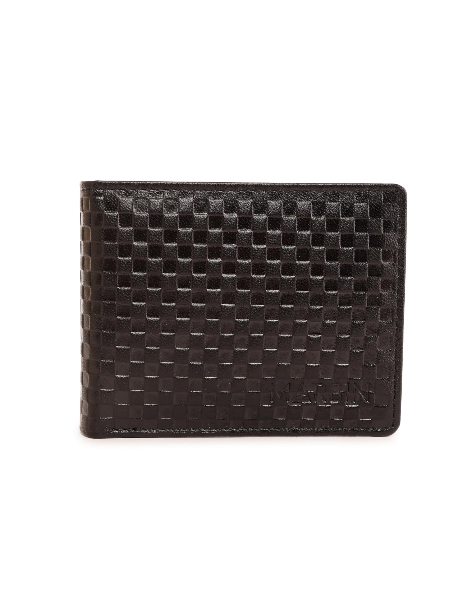 Men's Leather Wallet,6 Slots (Black)