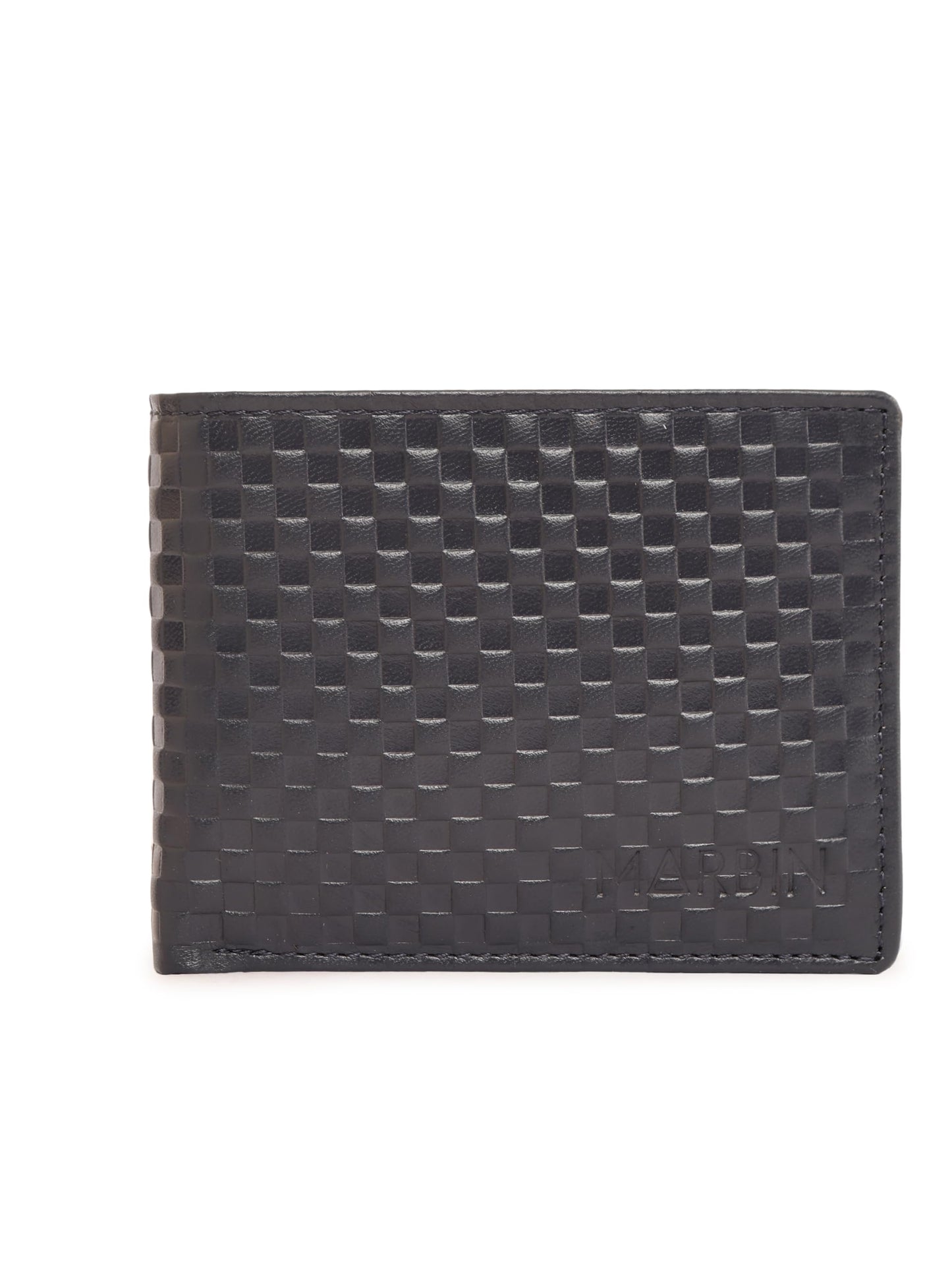 Men's Leather Wallet,6 Slots (Black)