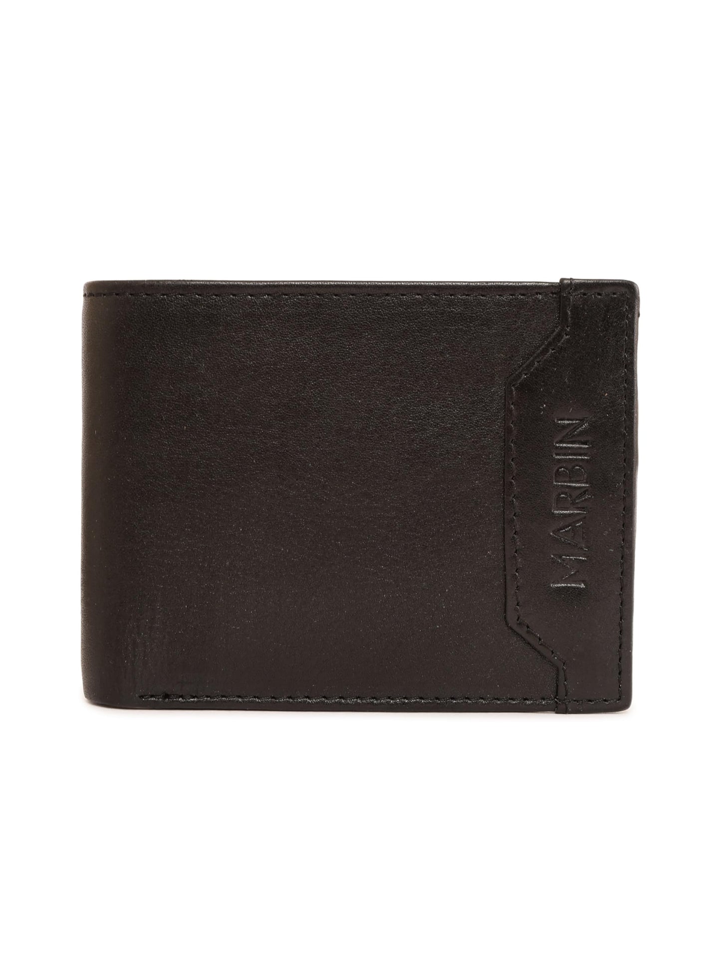 Marbin RFID Protected Leather Wallet for Men with Coin Pocket – Slim Bifold Gents Purse & Card Holder | Genuine Leather Wallet for Stylish Man