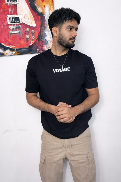 Mythic Quartet Graphic Oversize Tee – Black Edition