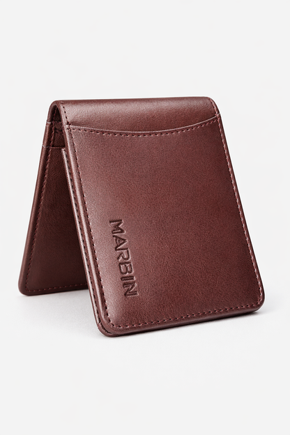 Marbin 100% Original Leather Wallet | Soft Genuine Leather | 1-Year Leather Guarantee with Card Genuine Leather