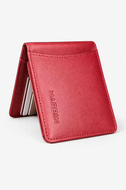 Marbin 100% Original Leather Wallet | Soft Genuine Leather | 1-Year Leather Guarantee with Card Genuine Leather
