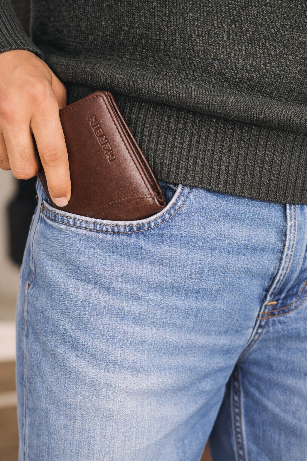 Marbin 100% Original Leather Wallet | Soft Genuine Leather | 1-Year Leather Guarantee with Card Genuine Leather