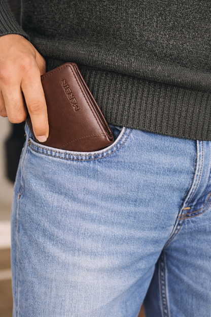 Marbin 100% Original Leather Wallet | Soft Genuine Leather | 1-Year Leather Guarantee with Card Genuine Leather