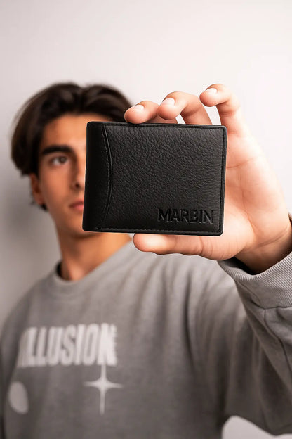Marbin Men's Wallet – Stylish Genuine Leather Wallet with Card Holder & Compartments