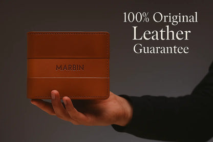 Marbin Men's Leather Wallet – 8 Card Slots V-CUT