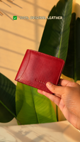 Marbin 100% Original Leather Wallet | Soft Genuine Leather | 1-Year Leather Guarantee with Card Genuine Leather