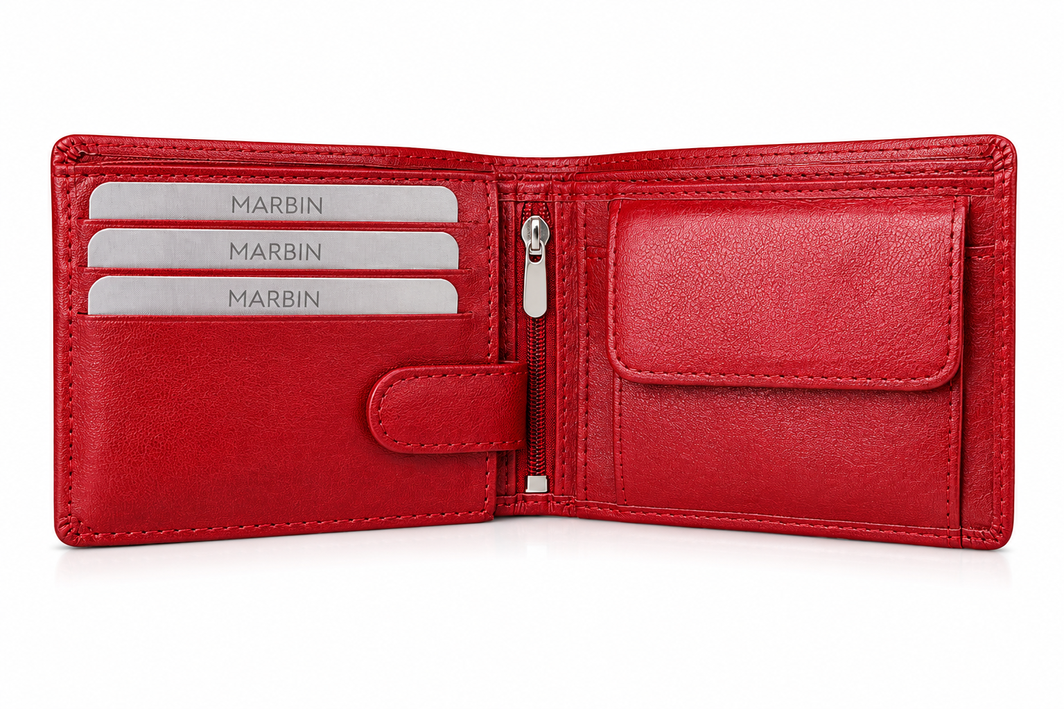 Marbin 100% Original Leather Wallet | Soft Genuine Leather | 1-Year Leather Guarantee with Card Genuine Leather