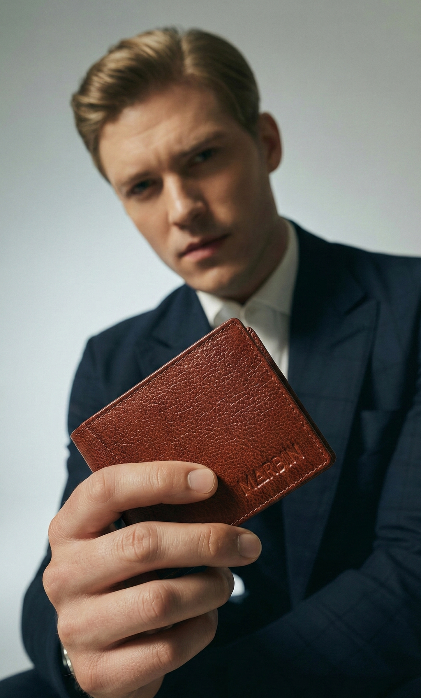 Marbin 100% Original Leather Wallet | Soft Genuine Leather | 1-Year Leather Guarantee with Card Genuine Leather