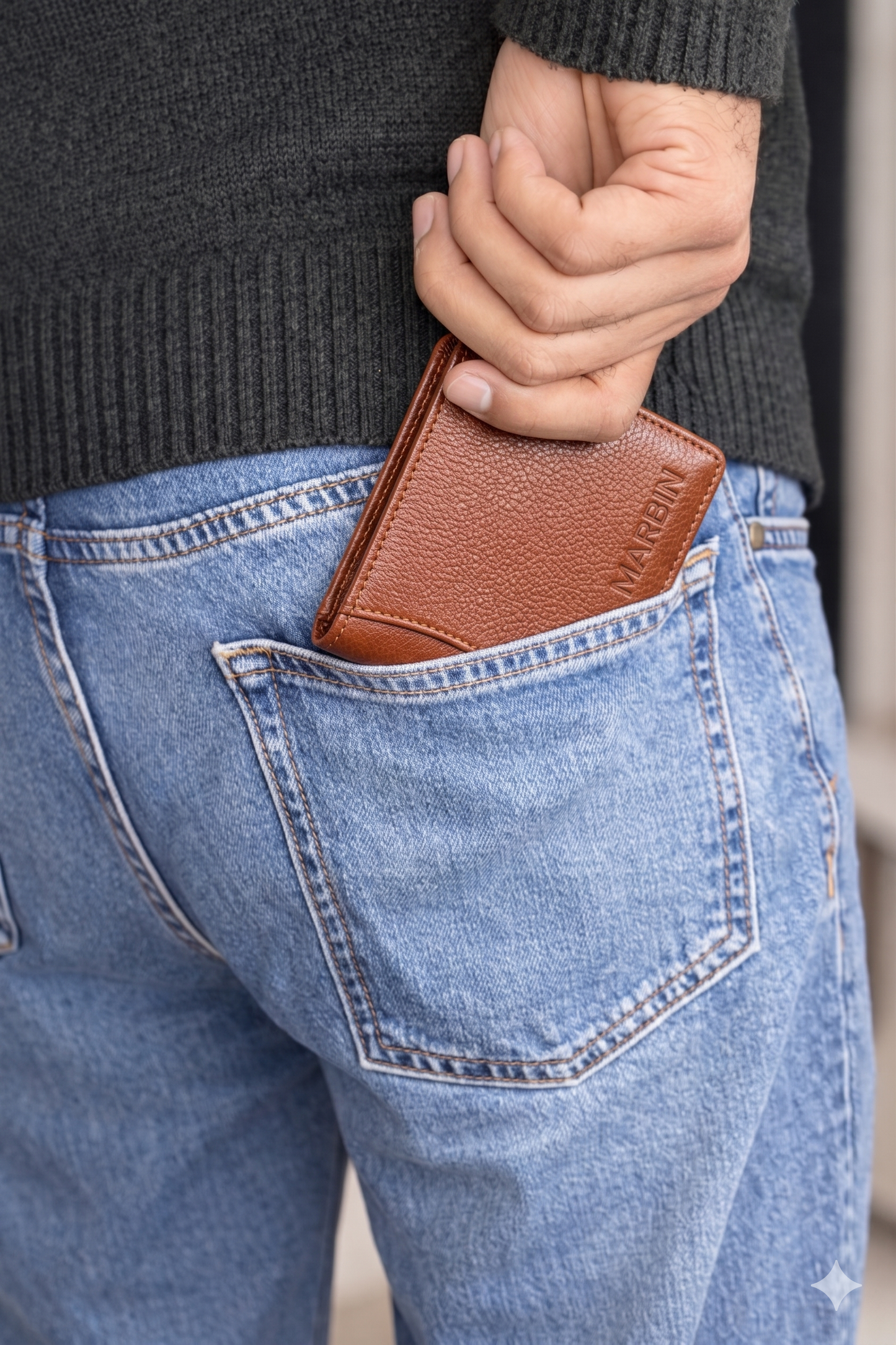 Marbin 100% Original Leather Wallet | Soft Genuine Leather | 1-Year Leather Guarantee with Card Genuine Leather