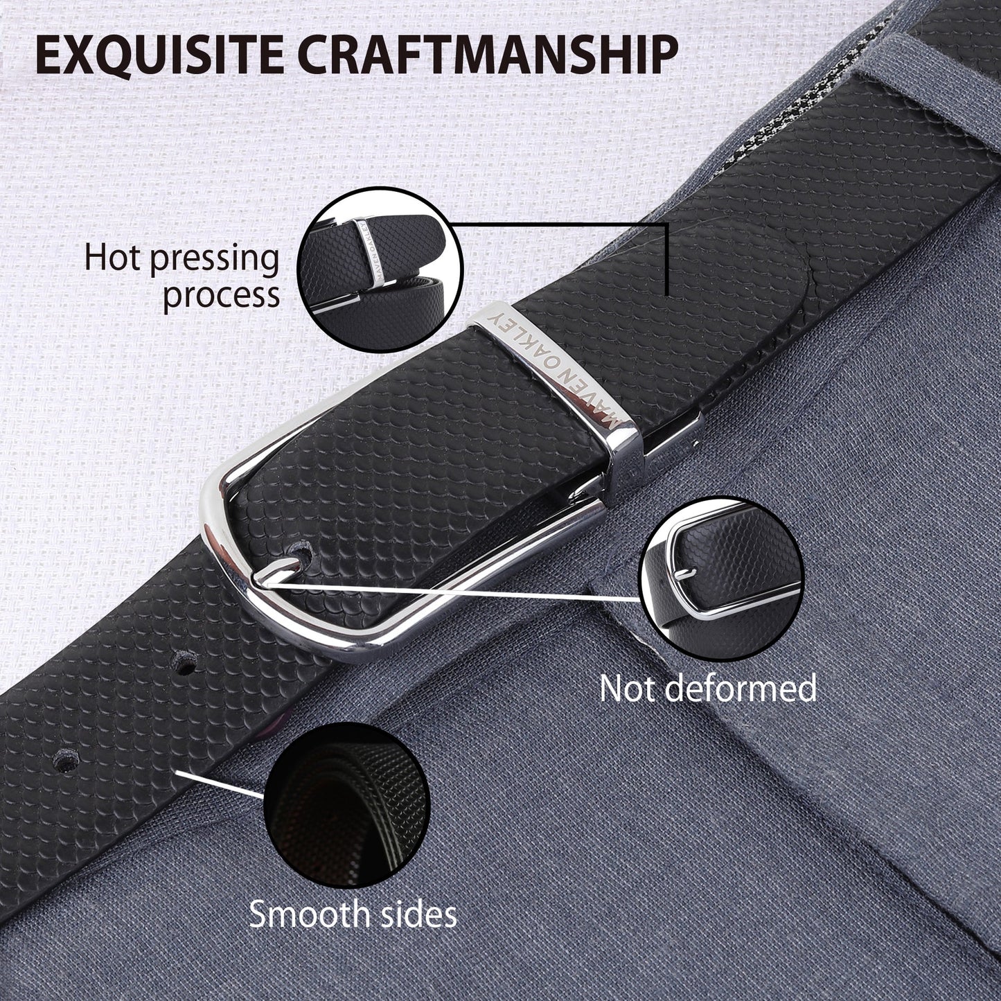 Leather Reversible Black & Brown Belt For Men with Silver Buckle (Leather Texture: Honey)